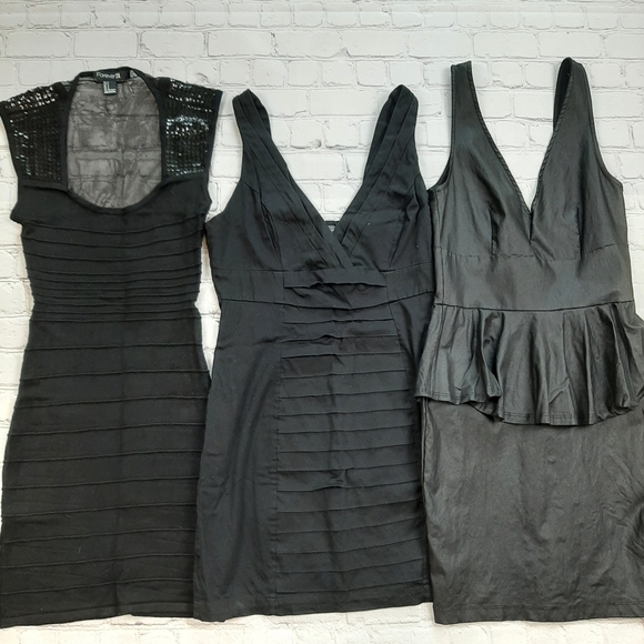 Bundle of 3 black bodycon dress - Picture 2 of 11
